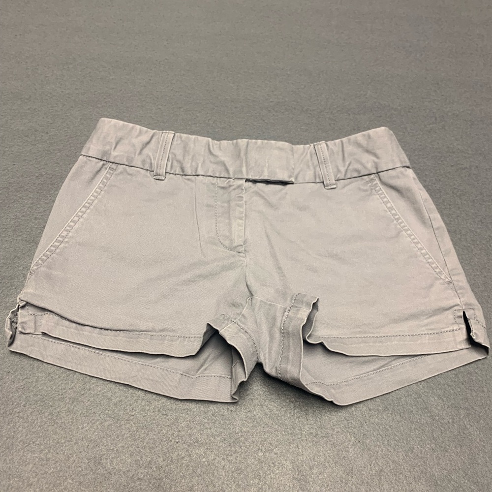 Ann Taylor loft chino shorts women’s 00 gray cotton casual ladies